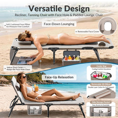 ZENPETIO side profile set to a reclined position showing five-angle versatility benefit