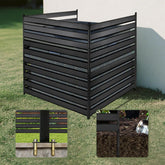 ZERTNROW front view of three-panel fence showing clean concealment benefit