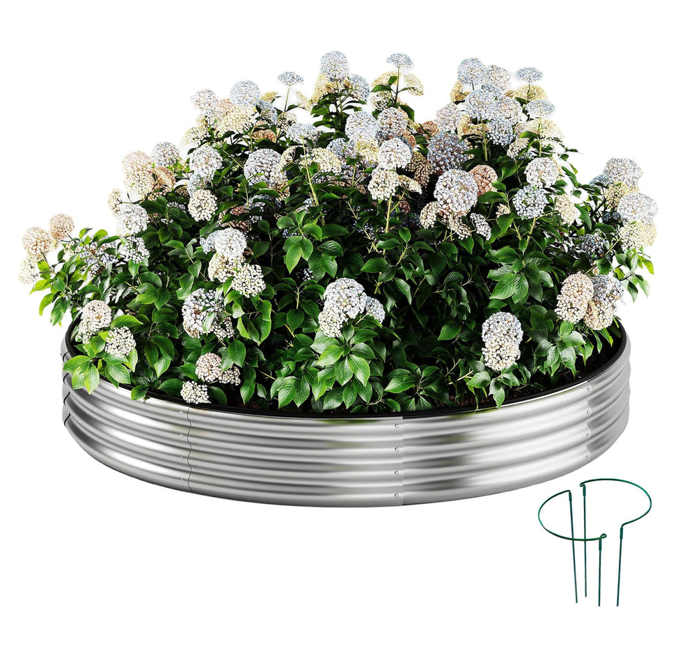 ZFHgarden front view showing dual-purpose fire pit and planter, durable outdoor solution