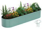 ZFHgarden front view of assembled raised planter showing neat borders and durable finish