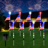 Zhaoray front view of 8-pack flags showing full set and quick setup benefit