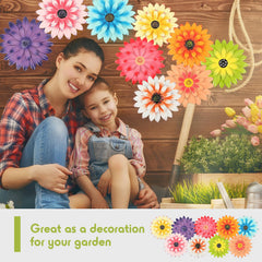 Zhehao 8-inch flower in hand demonstrating compact, easy-to-mount size