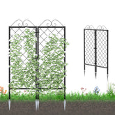 Zhongma front view of two trellises showing sturdy grid and clean finish
