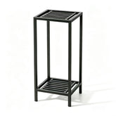 Zhongma front view of two-tier stand showing compact footprint and sturdy design