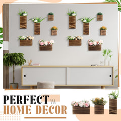 Ziliny square planter next to ruler showing compact size for shelves or small spaces