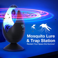 ZingZap closeup blue light lens attracting mosquitoes effectively