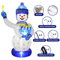 Zion Judaica illuminated at night creating visible Chanukah curb appeal
