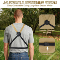 ZIOZERTT adjustable back strap and quick-release buckle for comfortable fit