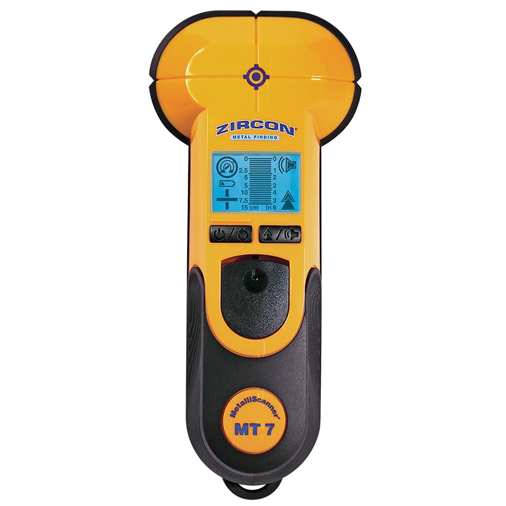 Zircon MetalliScanner MT7 front view showing rugged housing and controls, reliable detection