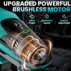 ZixDeNex brushless motor close-up highlighting efficiency and longer runtime