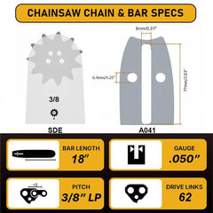ZIYIZE close-up of carbide chain cutters offering long-lasting sharpness