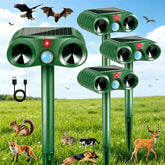 ZLieatmp front view showing solar panel and control panel, protects garden day and night