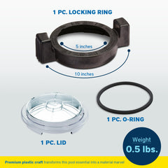Zodiac locking O-ring closeup showing seal quality benefit
