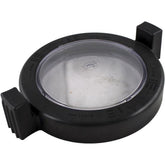 Zodiac R0445800 front view showing lid and locking ring, ensures secure strainer cover