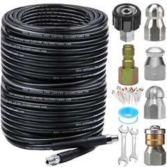 ZOFINE button nose sewer jet nozzle showing front and rear jets for clearing