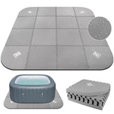 ZOMOFEW front view of full 85in mat protecting tub base and reducing wear