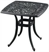 ZOTORUN front view of square side table showing compact design and stability