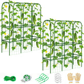ZPMOCKAQ front view of assembled U-shaped trellis showing stable support