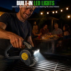 ZRYBOMY LED light illuminating grill grates for precise cleaning benefit