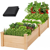 ZSYWODFO front view of 8ft planter showing roomy planting area