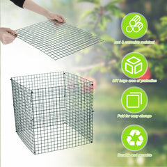 Zubebe assembled square cage protecting lettuce and seedlings from animals