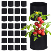 Zubebe front view of 30-pack 5 gallon grow bags showing quantity and size benefit