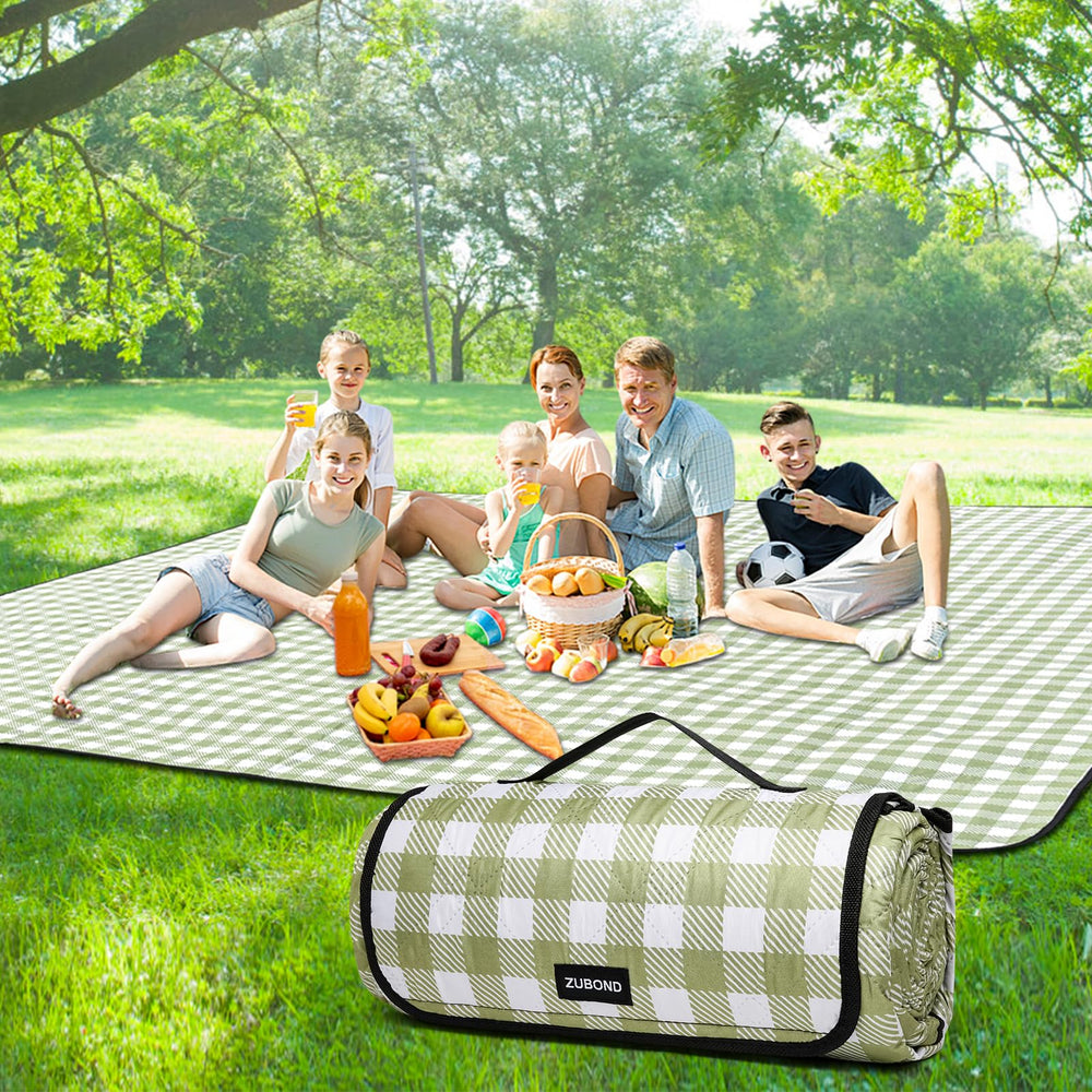 ZUBOND folded front view showing carry handle and compact portability