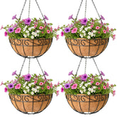 zvowos 4-pack front view showing all hanging baskets and ready-to-hang benefit