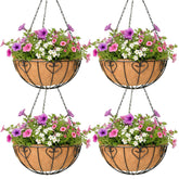 ZVOWOS front view of four hanging planters showing full set and finish