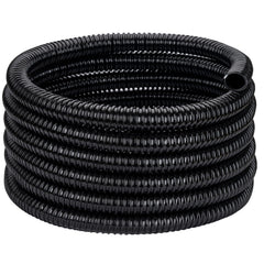 ZY-hosetube front packaging showing 2"x20ft hose and durable black finish benefit concealment
