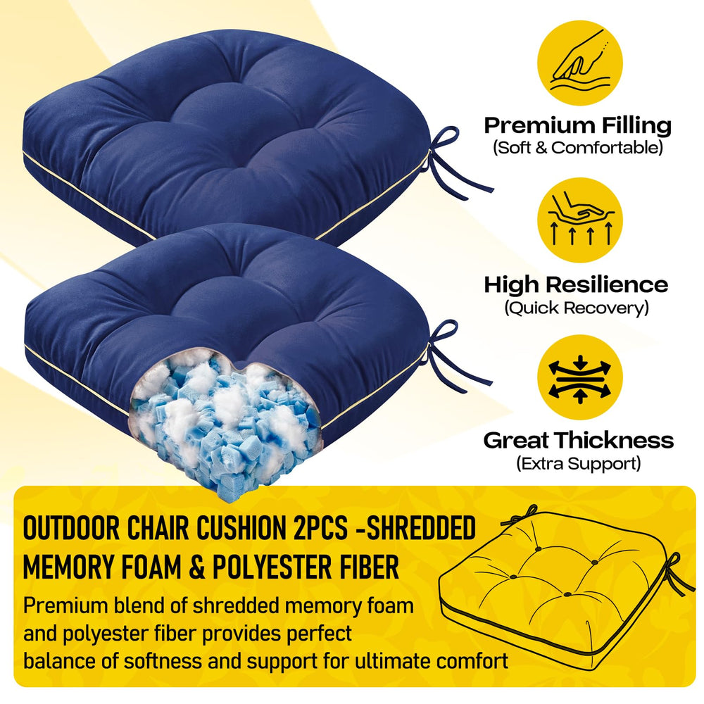 1 MIDDLE ONE cushion ties and corner straps showing secure attachment