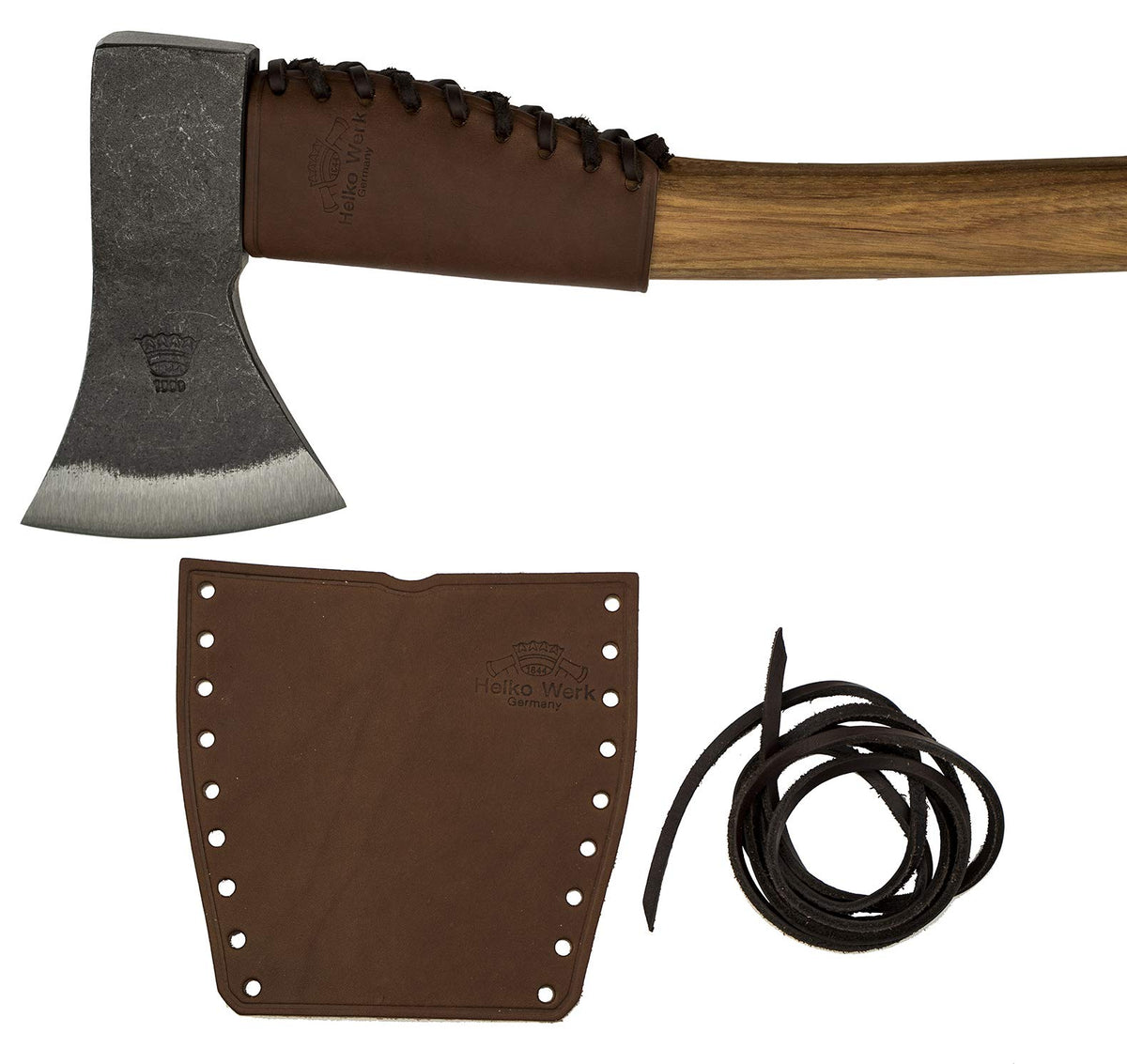 1844 Helko Werk collar front view showing fit and protection benefit