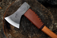 1844 Helko Werk collar on handle in use protecting wood from damage