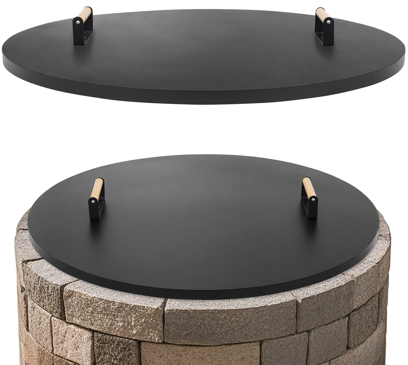 1MORE front view of 38 inch lid showing protective coverage and neat fit
