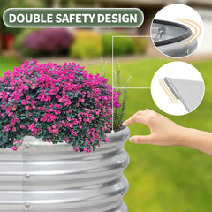 1MORE folded safety edge and rubber strip detail protecting hands and plants during use