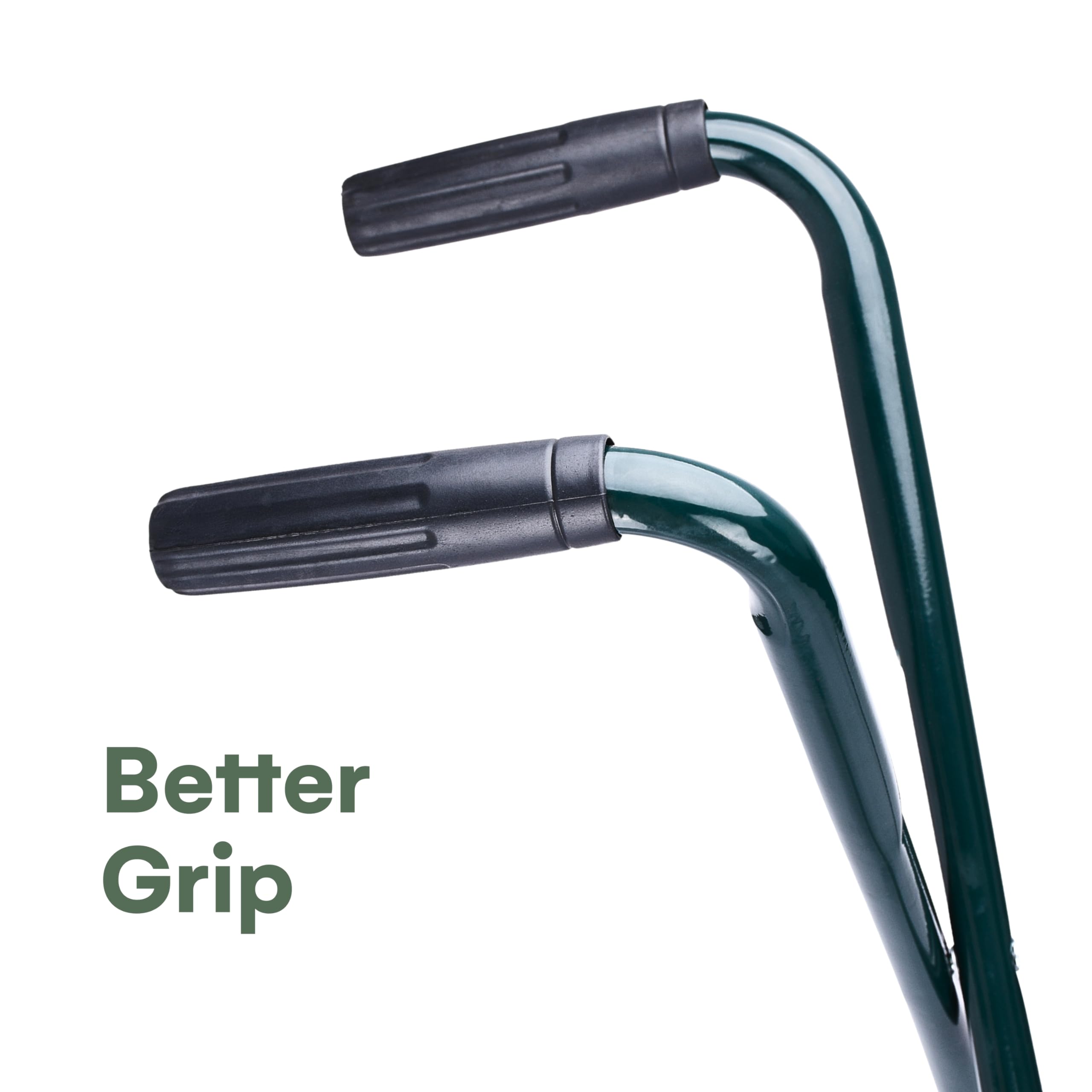 2WAYZ size comparison next to person showing 35 inch handles