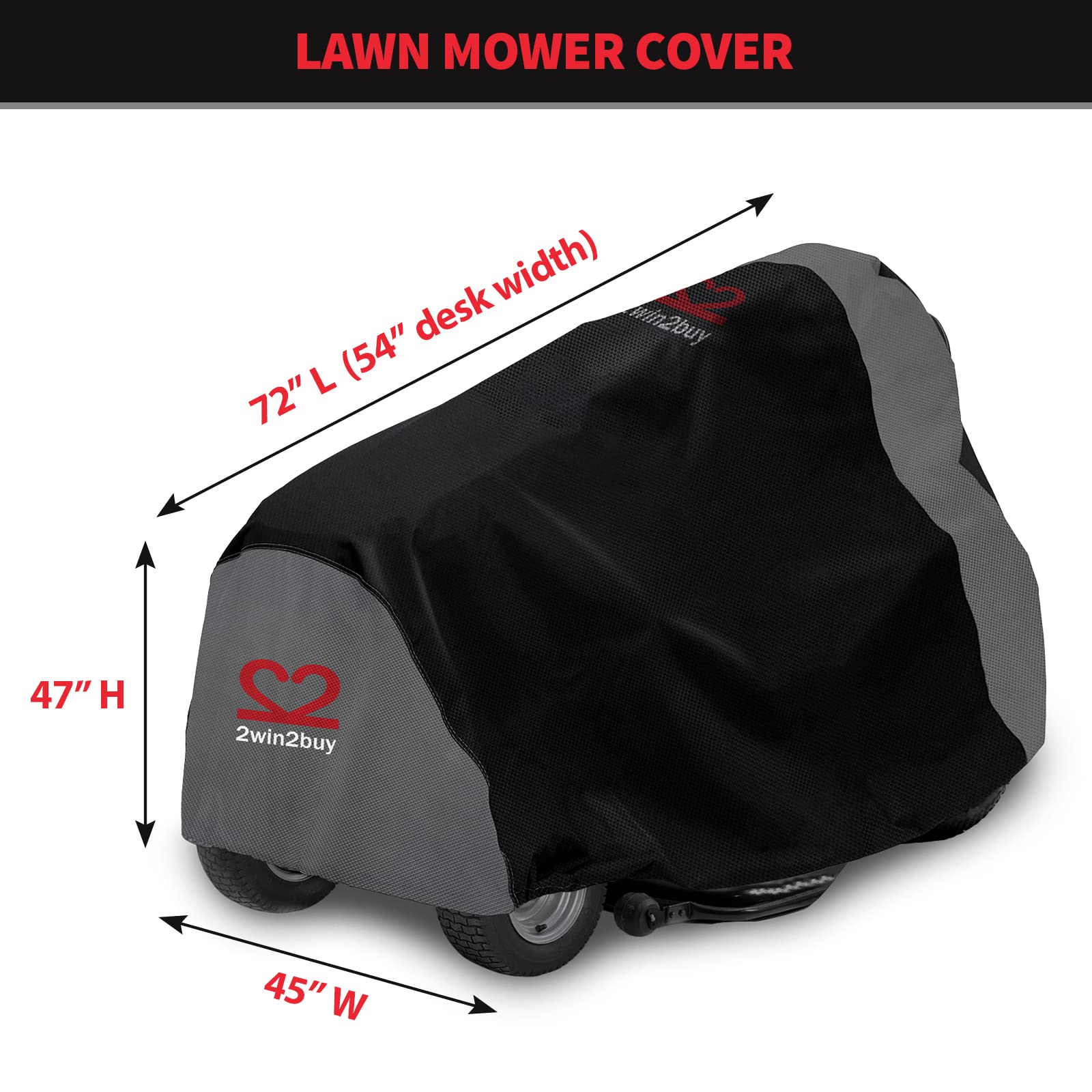 2win2buy close-up of 600D fabric texture for durable protection