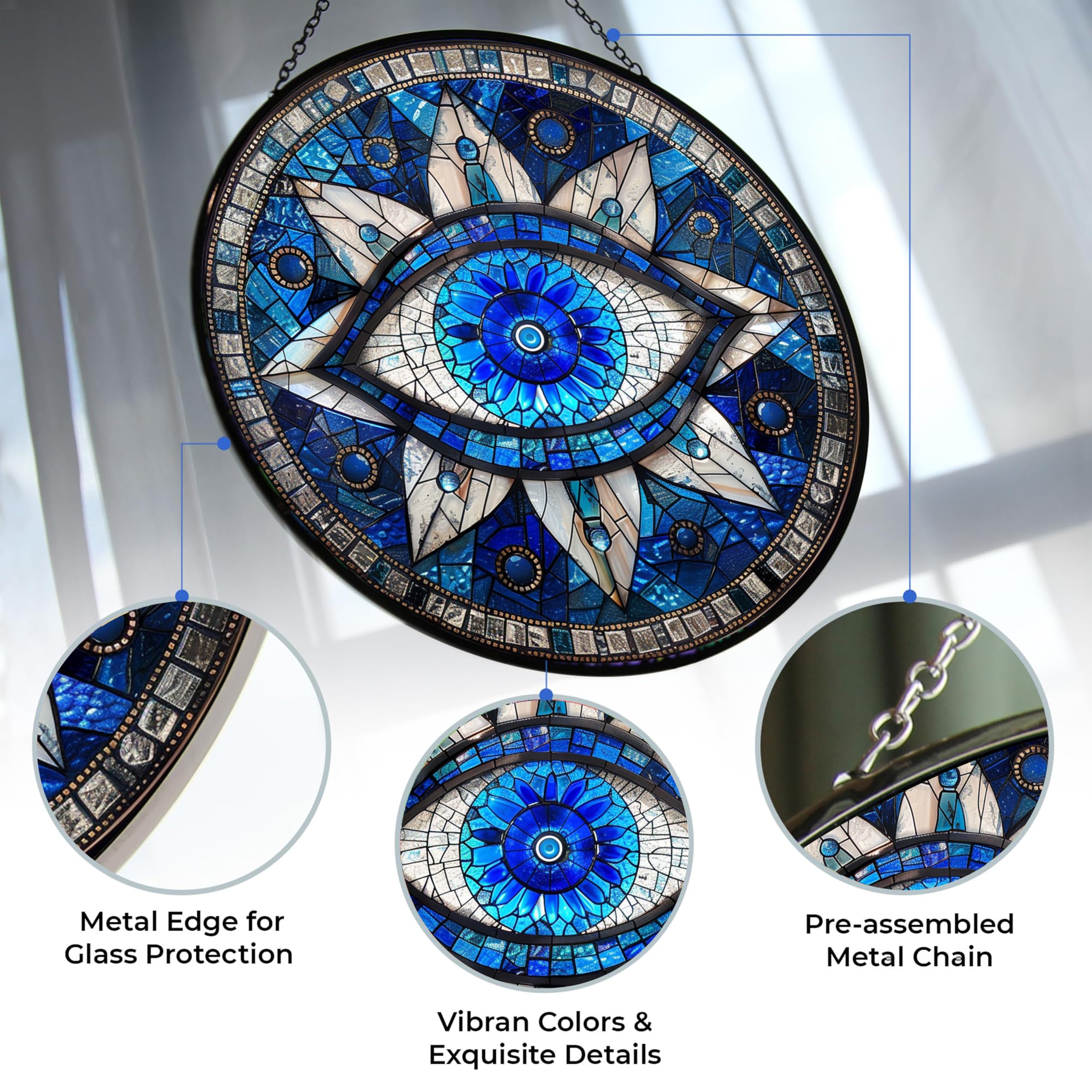 365CUSGIFTS close-up of UV-printed glass detail highlighting crisp vibrant colors