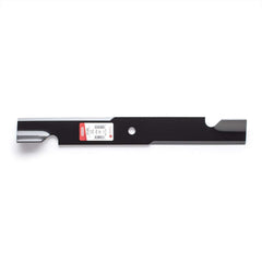 Close-up of Oregon 91-264 blade cutting edge and bevel showing durable finish and sharpness benefit