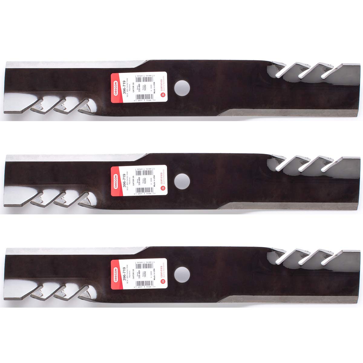3PK Oregon G6 blade front view showing full shape and OEM fit for quick replacement