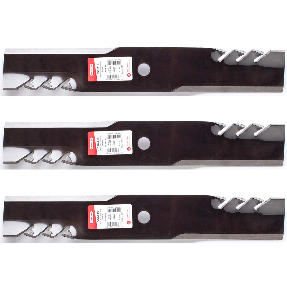 3PK Oregon G6 blade front view showing full shape and OEM fit for quick replacement