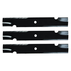 3PK USA front view blade installed on deck showing fit and even cutting edge