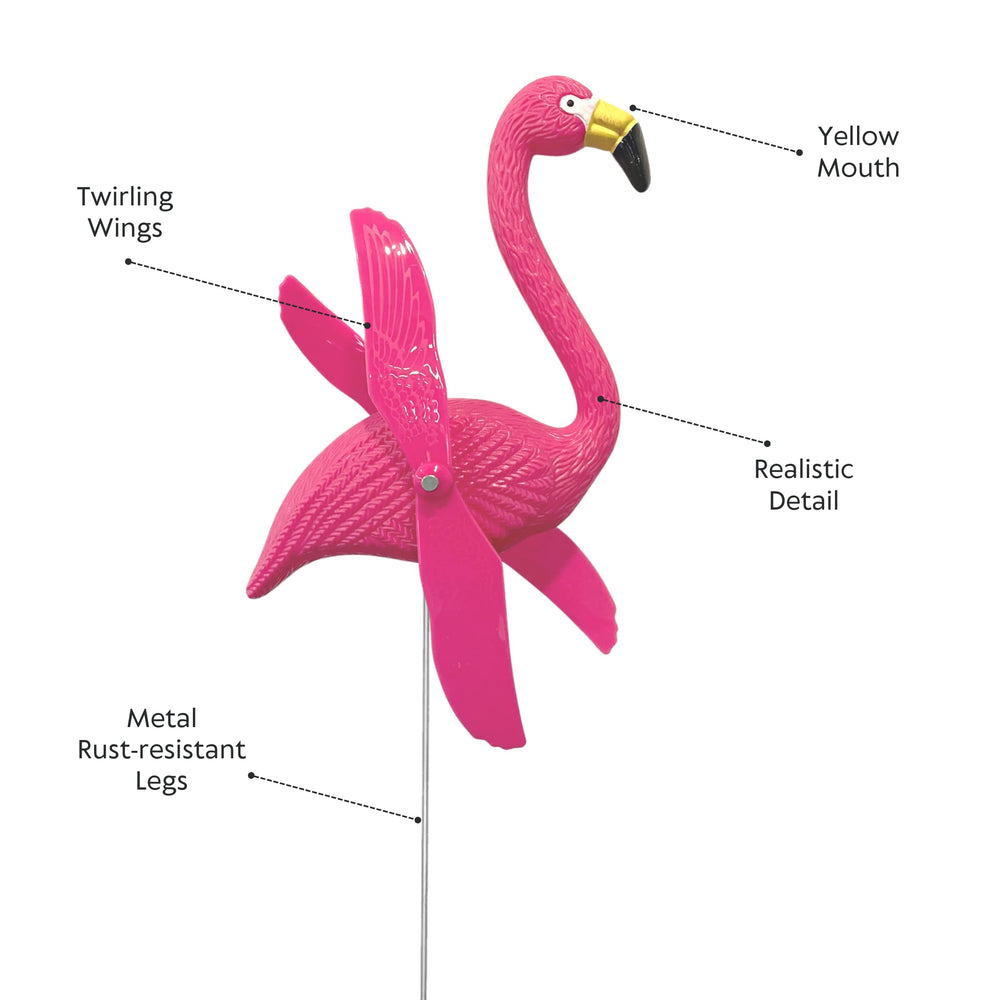 4E's Novelty flock arranged on lawn creating colorful curb appeal