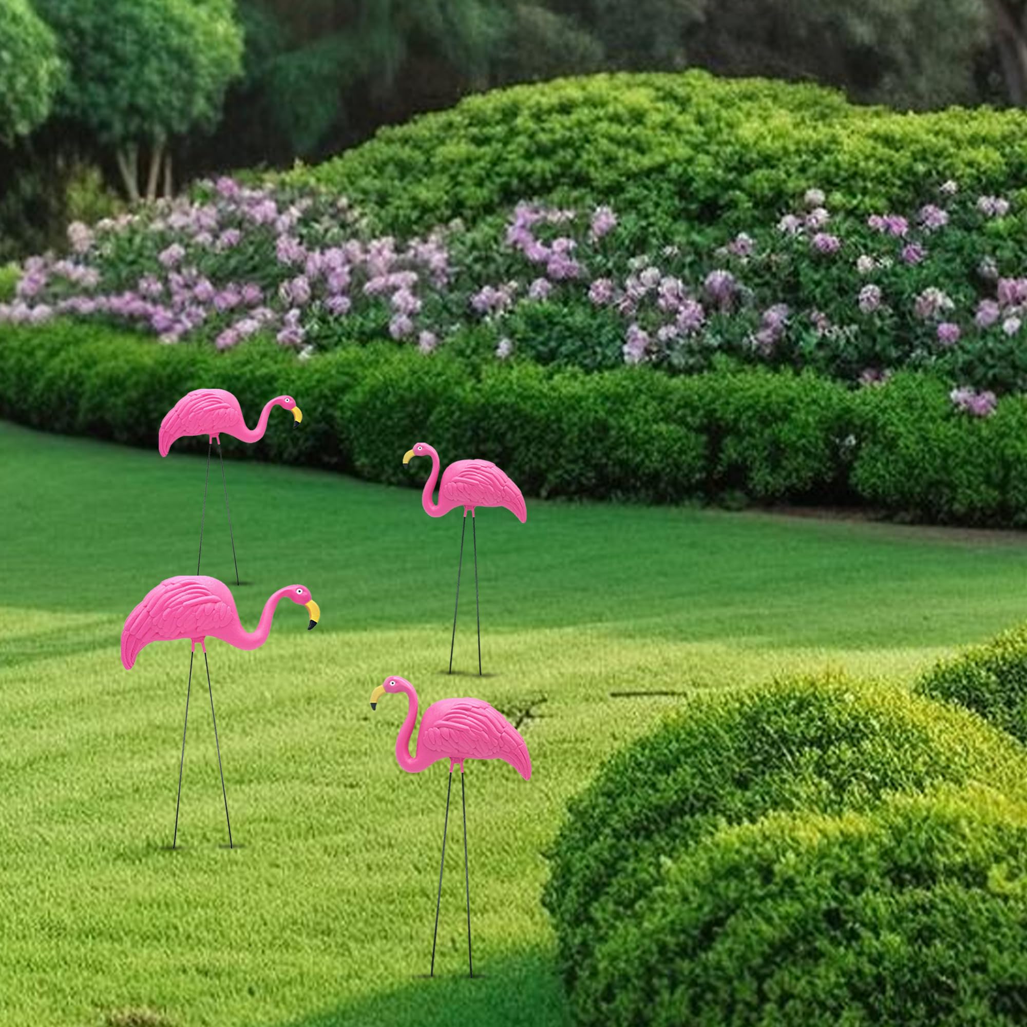 4E's Novelty flamingo poolside shot adding festive party atmosphere