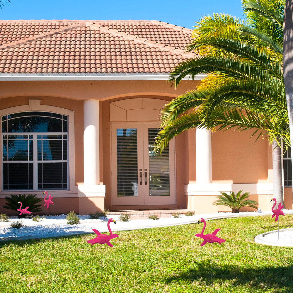 4E's Novelty flamingos poolside enhancing party tropical theme