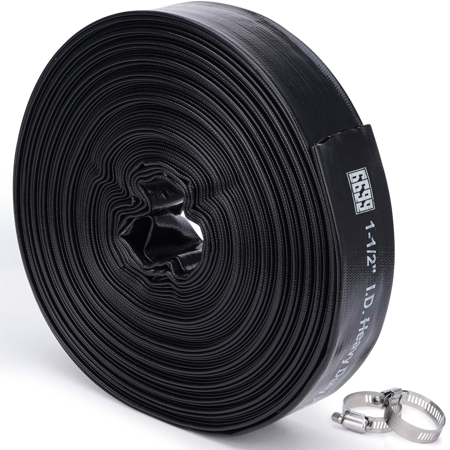 6699 front view of discharge hose with clear labeling and space-saving design