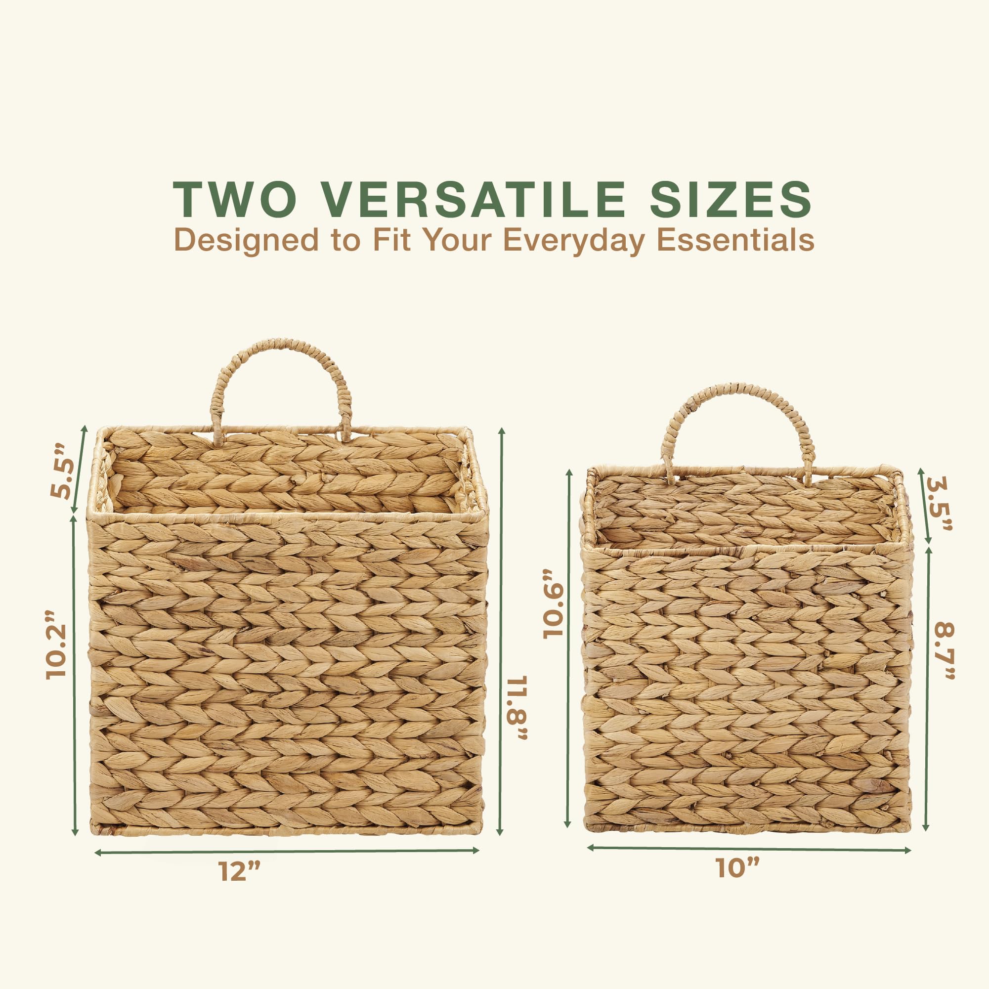84ECO baskets styling an entryway providing decorative and functional storage