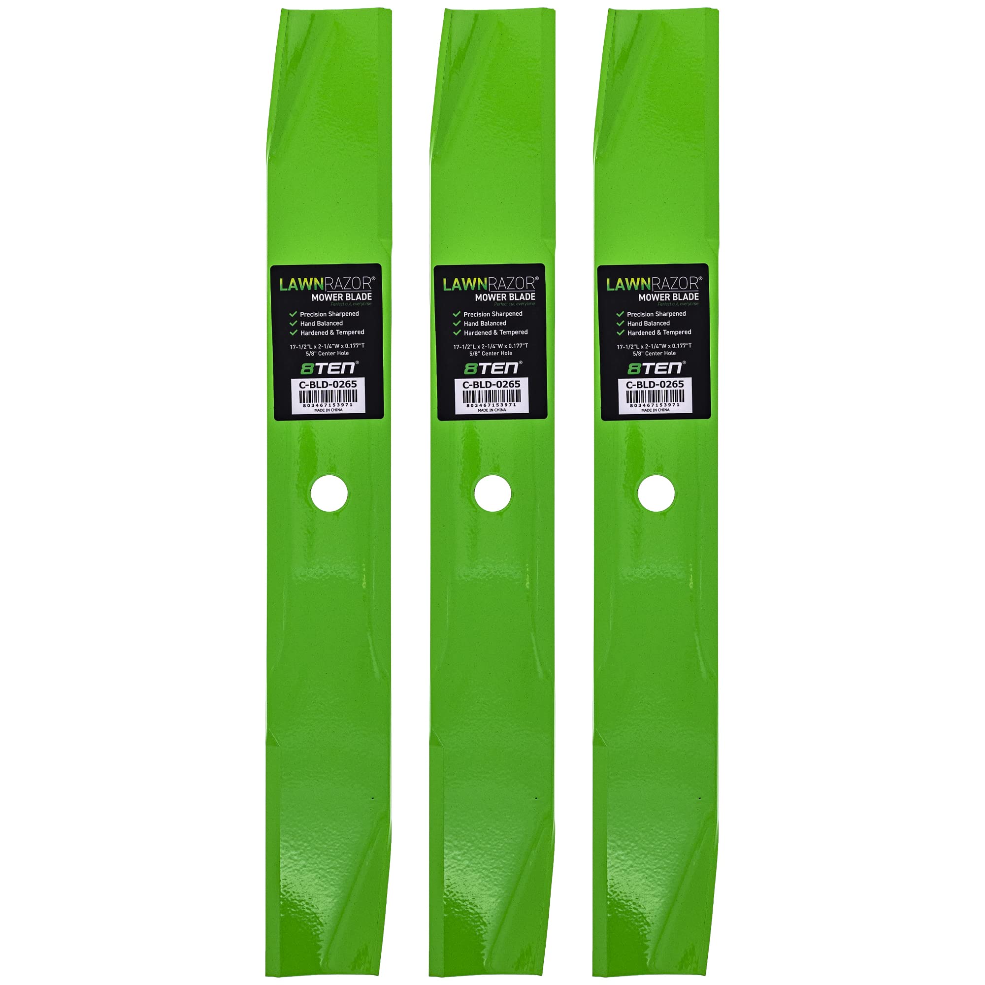 8TEN blade front view showing full length and fit benefit