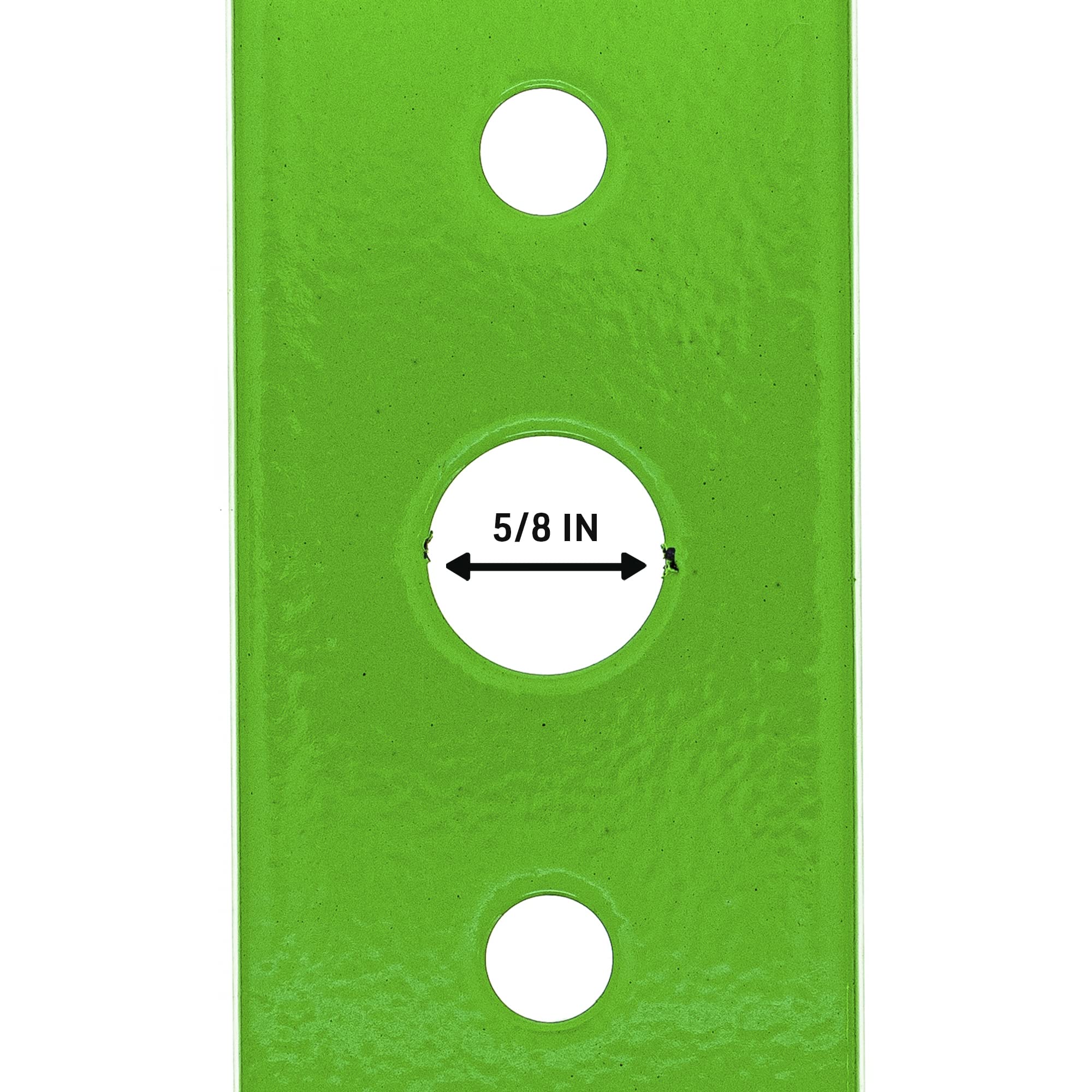 8TEN blade mounting hole detail demonstrating reinforced fit stability