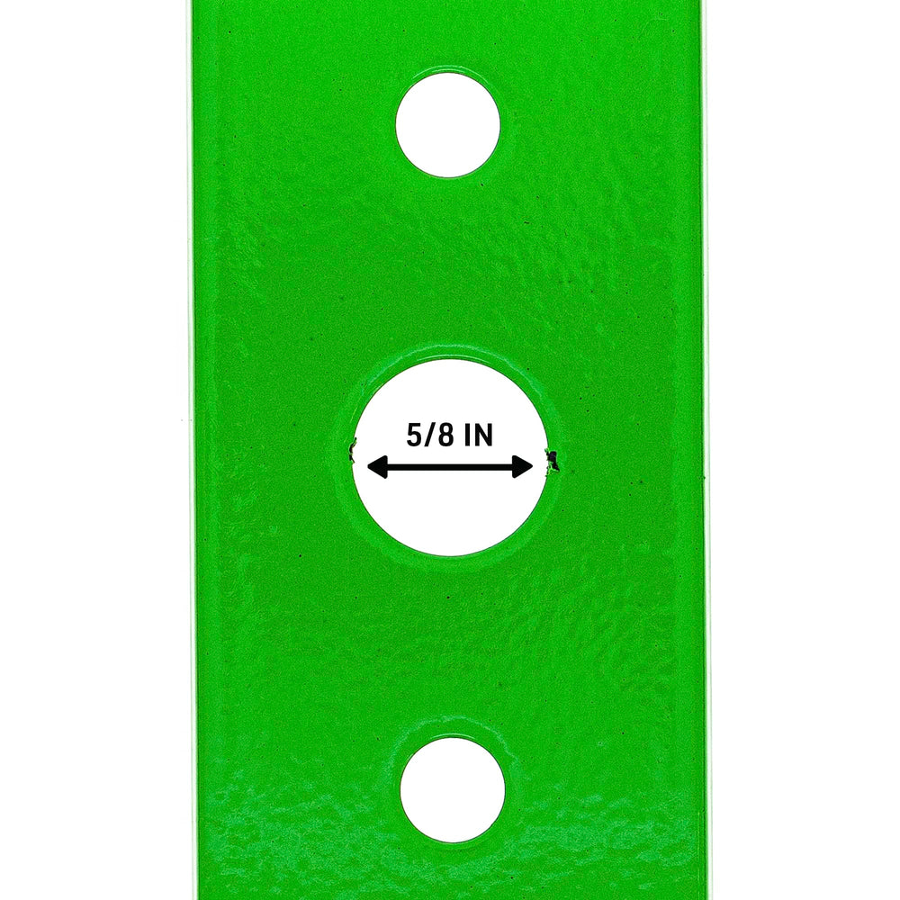 8TEN blade mounting hole detail demonstrating reinforced fit stability